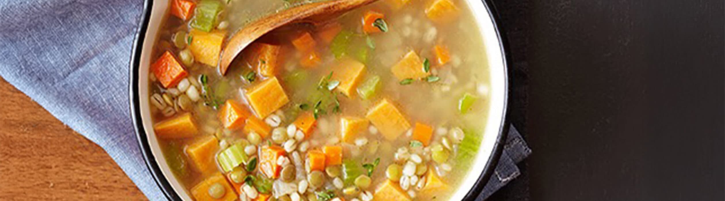 Sweet Potato Barley Soup