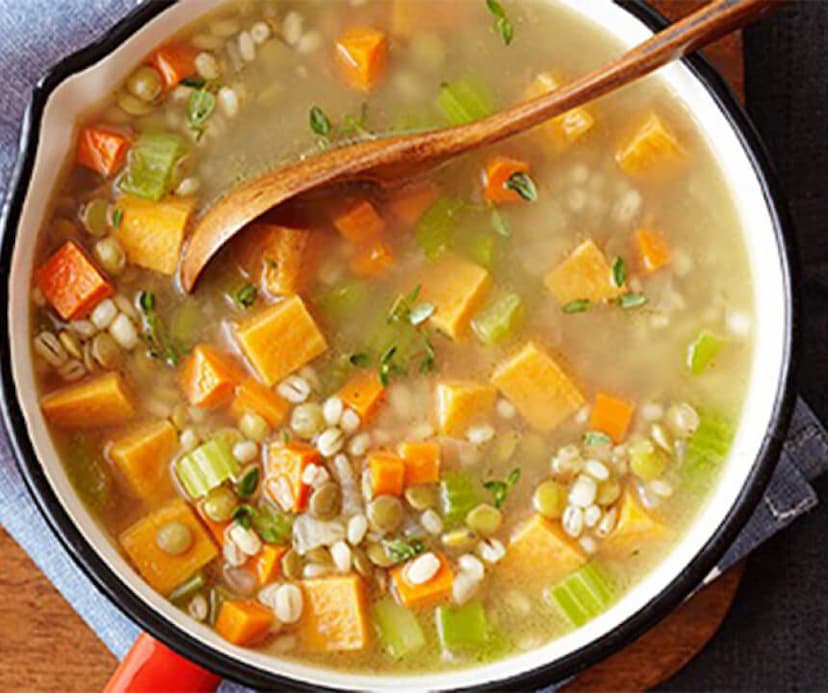 Sweet Potato Barley Soup