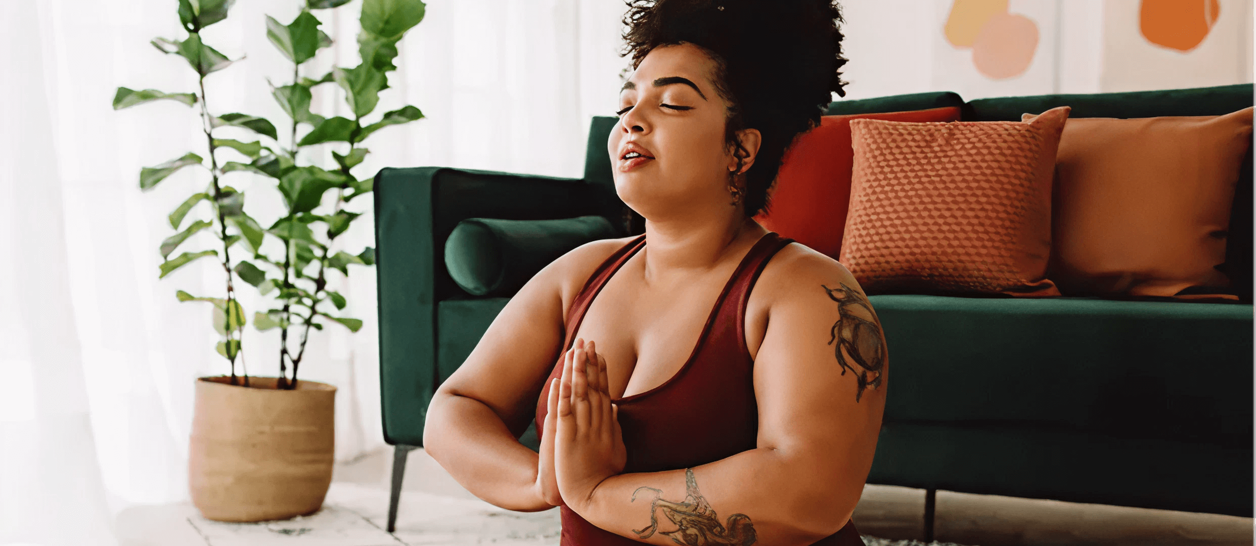 Women doing yoga